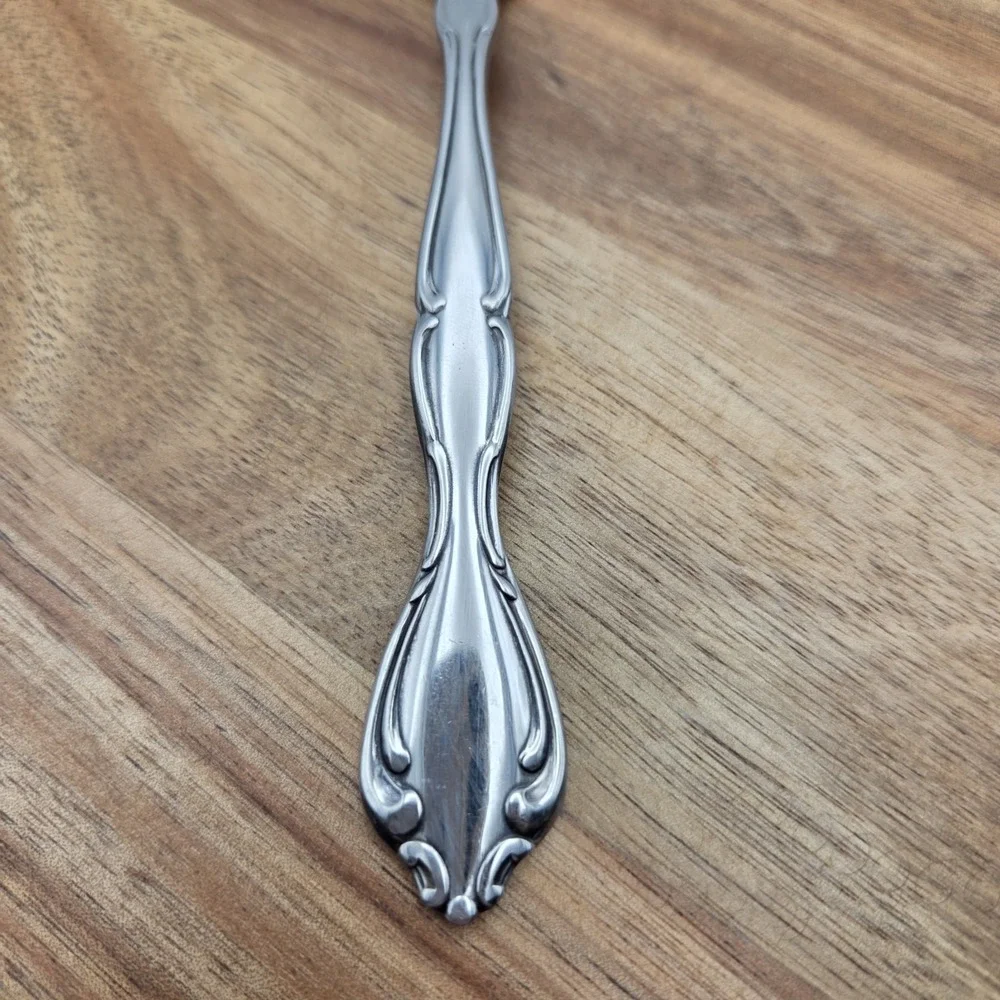 Set Of 5 Oneida Community Cantata Pattern Stainless Steel 7" Soup Spoons - Picture 5 of 7